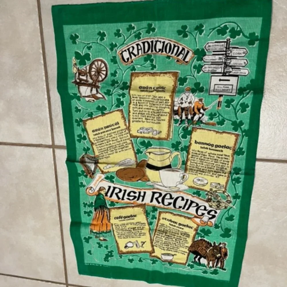 Irish Linen/Cotton Tea Towel ~ Traditional Irish Recipes 19